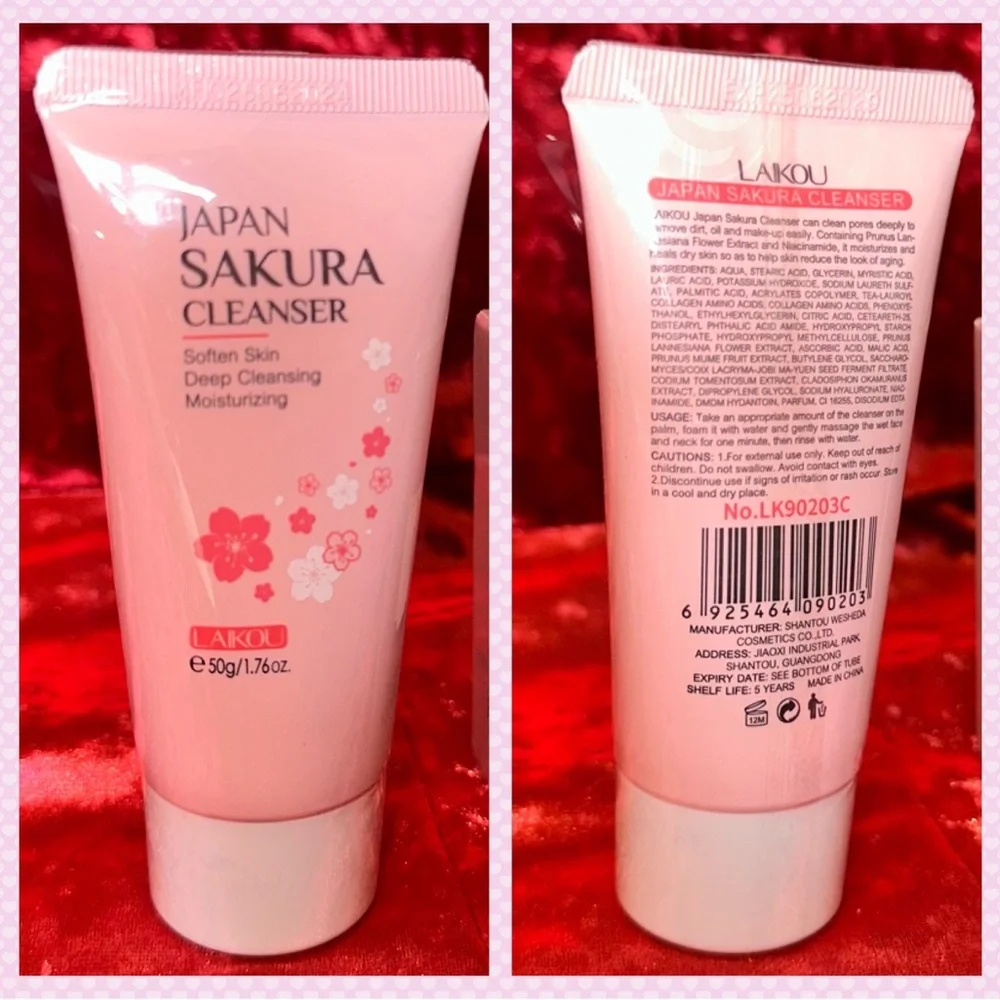 LAIKOU Japan Sakura Cleanser -Gentle Facial Cleanser- Deep clean skin care